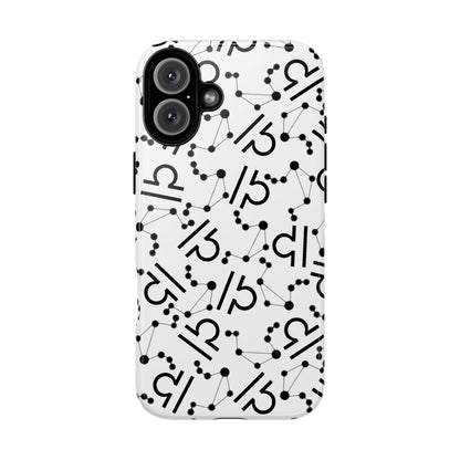 Tough Cases with the Libra Zodiac sign for iPhone, Samsung Galaxy, and Google Pixel devices