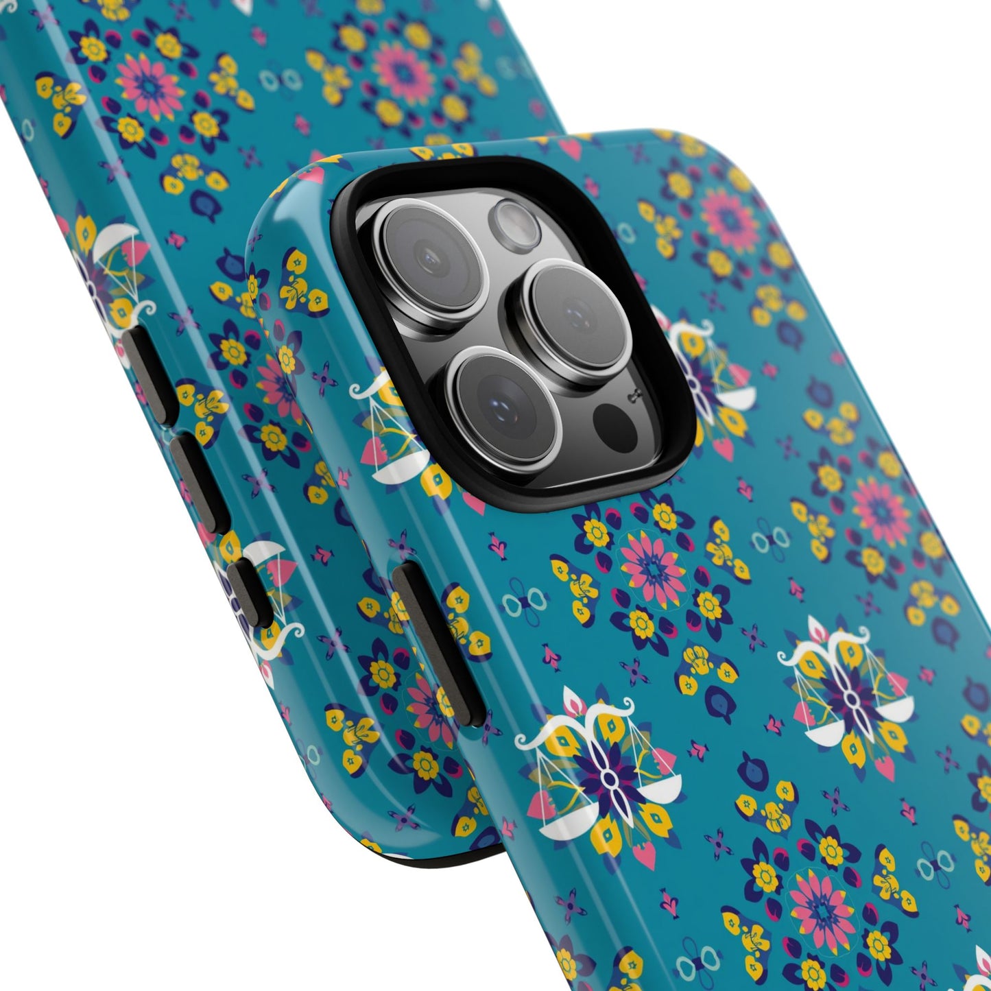 Tough Cases, Libra, Zodiac v2, Flower Pattern