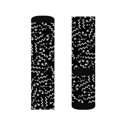Zodiac Sublimation Socks Aquarius Zodiac sign