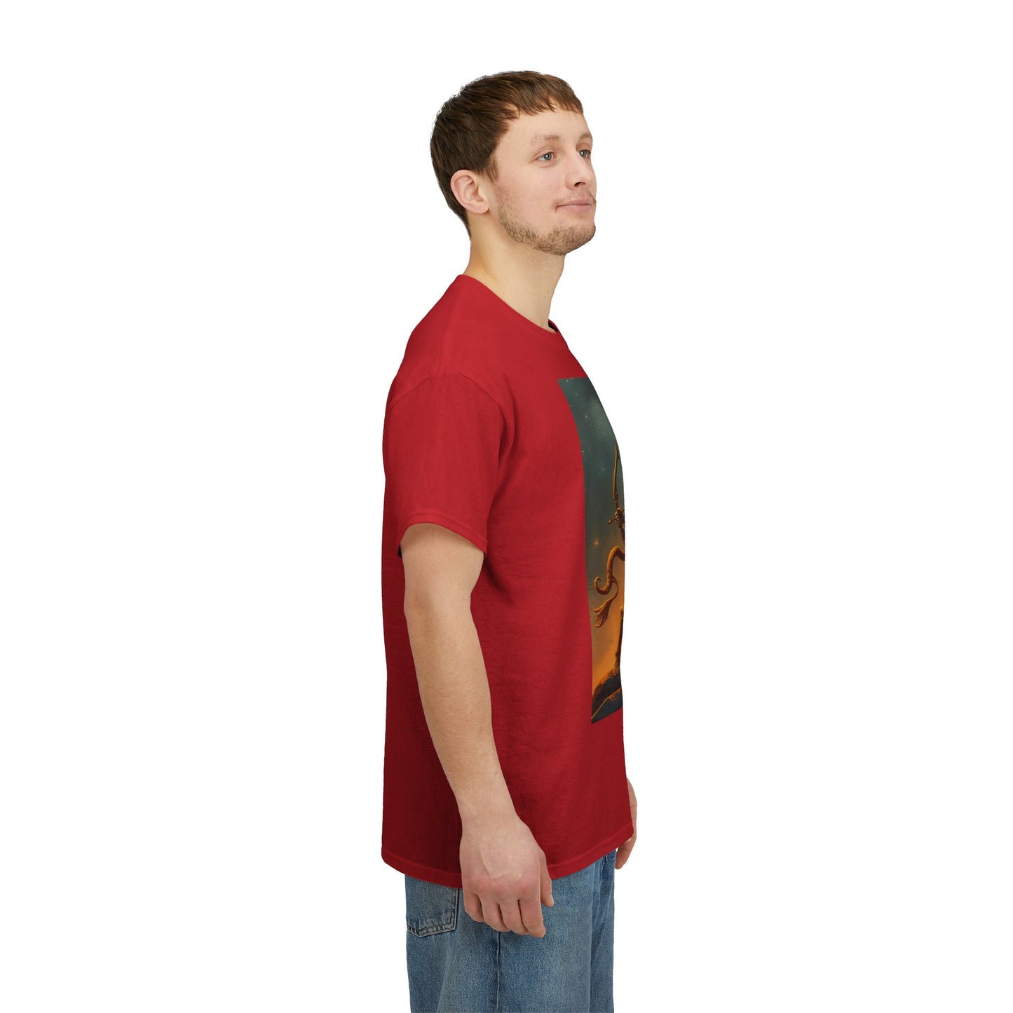 Unisex Heavy Cotton T-Shirt, Arrow Centaur, Sagittarius Zodiac Design