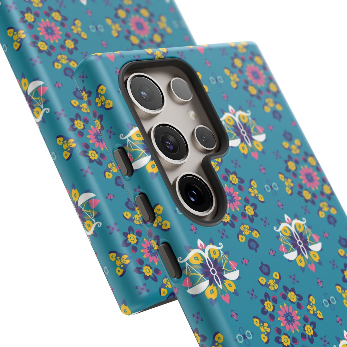 Tough Cases, Libra, Zodiac v2, Flower Pattern