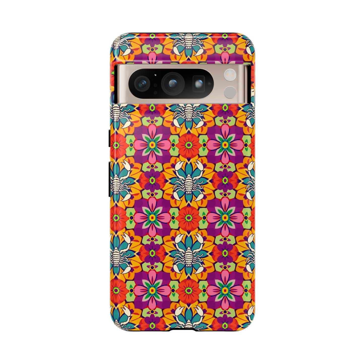 Tough Cases, Scorpio, Zodiac v3, Flower Pattern
