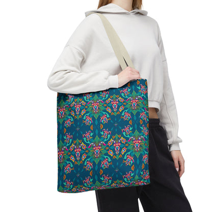 Tote Bag (AOP), Taurus, Zodiac v1, Jewel Pattern