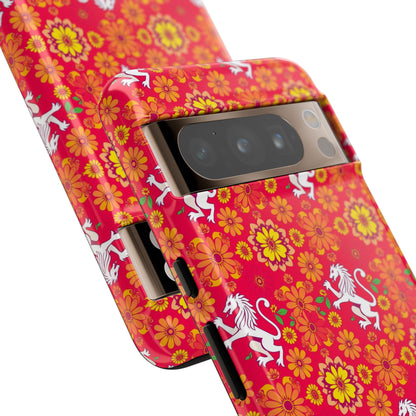 Tough Cases, Leo, Zodiac v4, Flower Pattern