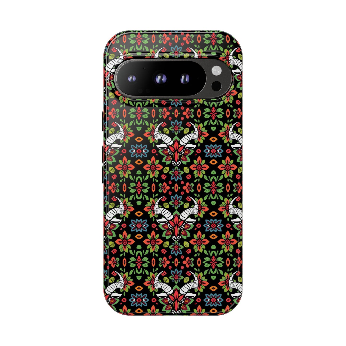 Tough Cases, Taurus, Zodiac v2, Flower Pattern