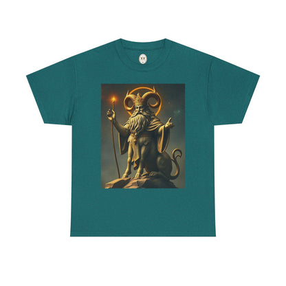 Unisex Heavy Cotton T-Shirt, Taurus God, Zodiac Design
