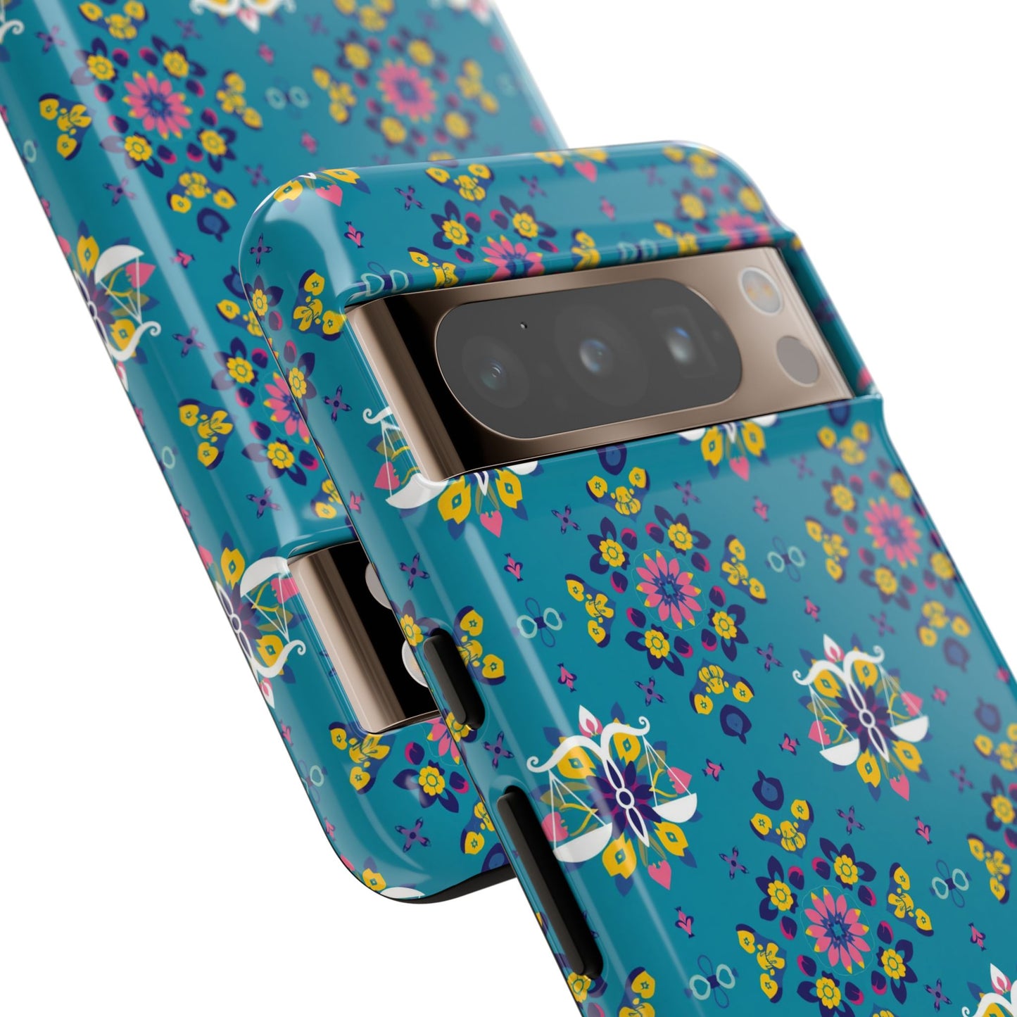 Tough Cases, Libra, Zodiac v2, Flower Pattern