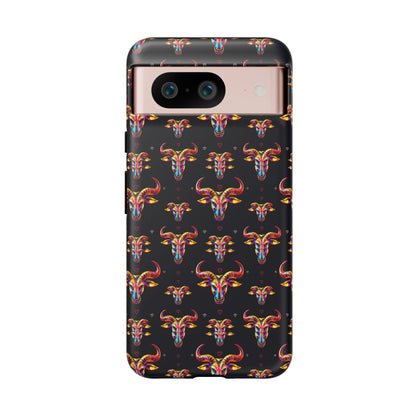 Tough Cases, Taurus, Zodiac, Metal Pattern