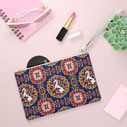 Clutch Bag, Virgo, Zodiac v2, Flower Pattern