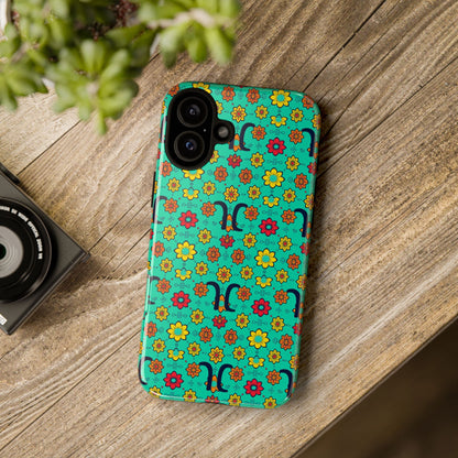 Tough Cases, Aquarius, Zodiac v2, Flower Pattern