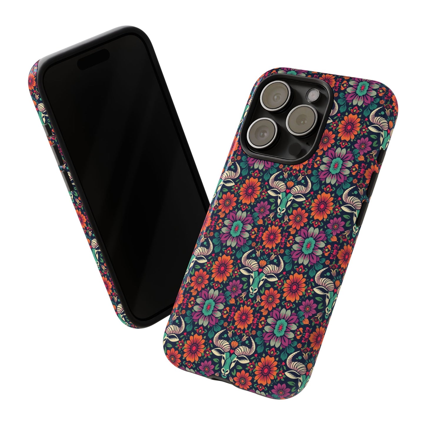 Tough Cases, Taurus, Zodiac v4, Flower Pattern