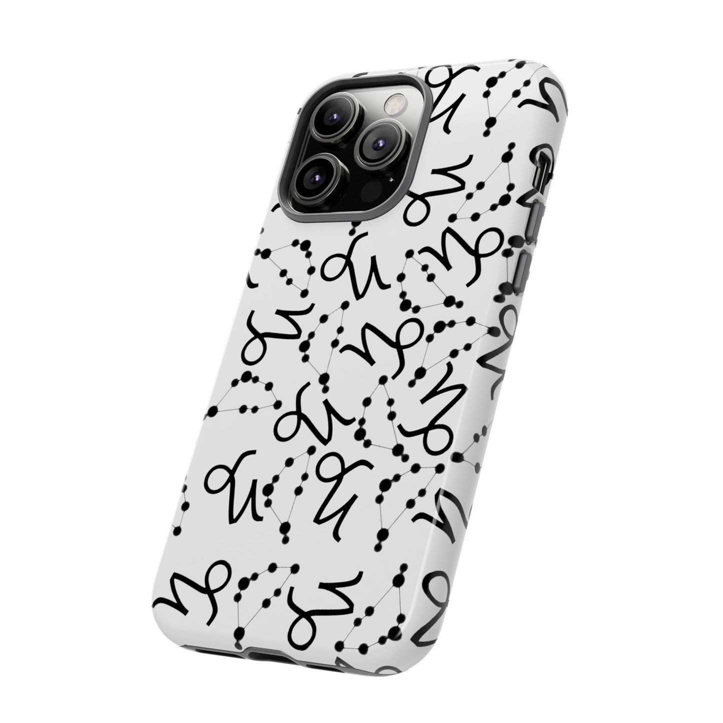 Tough Cases with the Capricorn Zodiac sign for iPhone, Samsung Galaxy, and Google Pixel devices