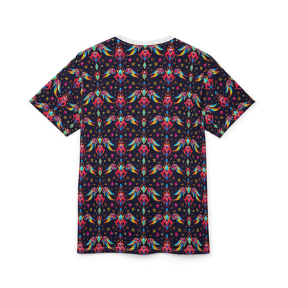 Unisex Cut & Sew T-Shirt, (AOP), Virgo, Zodiac, Jewels Pattern