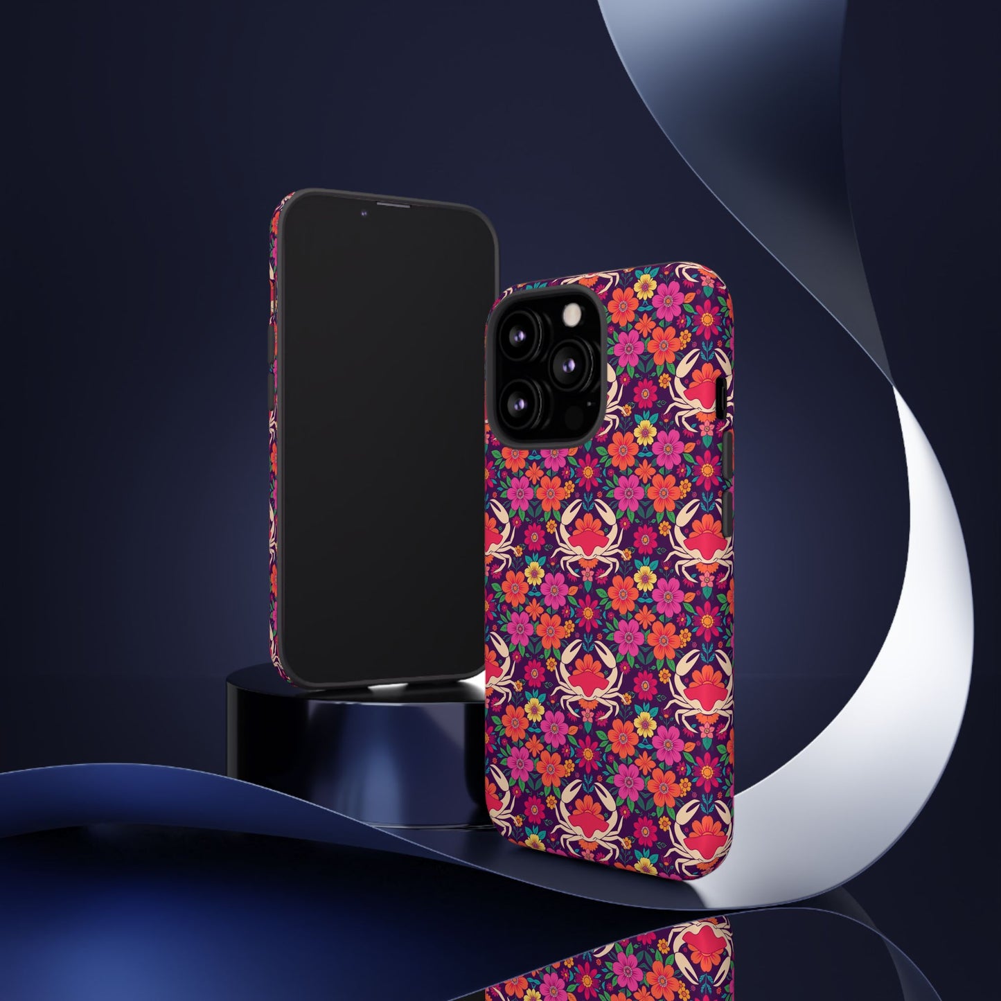 Tough Cases, Cancer, Zodiac v1, Flower Pattern