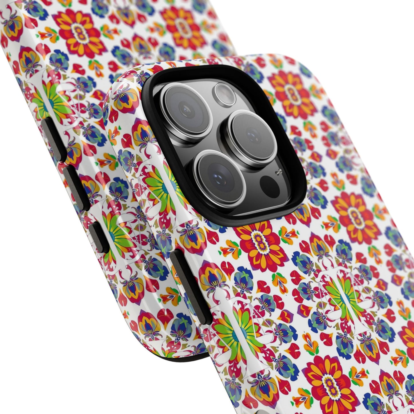 Tough Cases, Libra, Zodiac v1, Flower Pattern