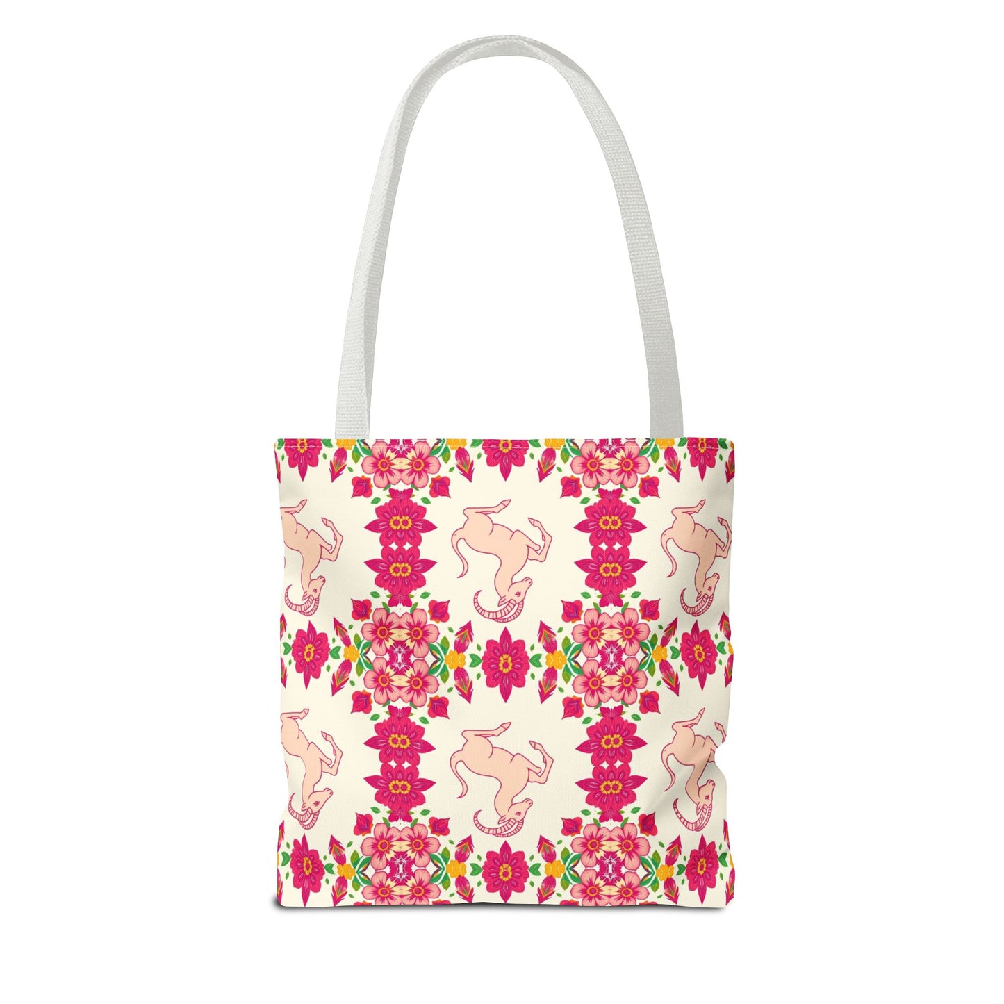 Tote Bag (AOP), Capricorn, Zodiac, Flower Pattern