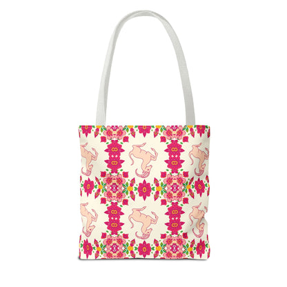 Tote Bag (AOP), Capricorn, Zodiac, Flower Pattern