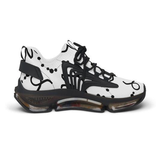 Women's Mesh Sneakers, Constellation & Symbol, Capricorn Zodiac Sign, AOP