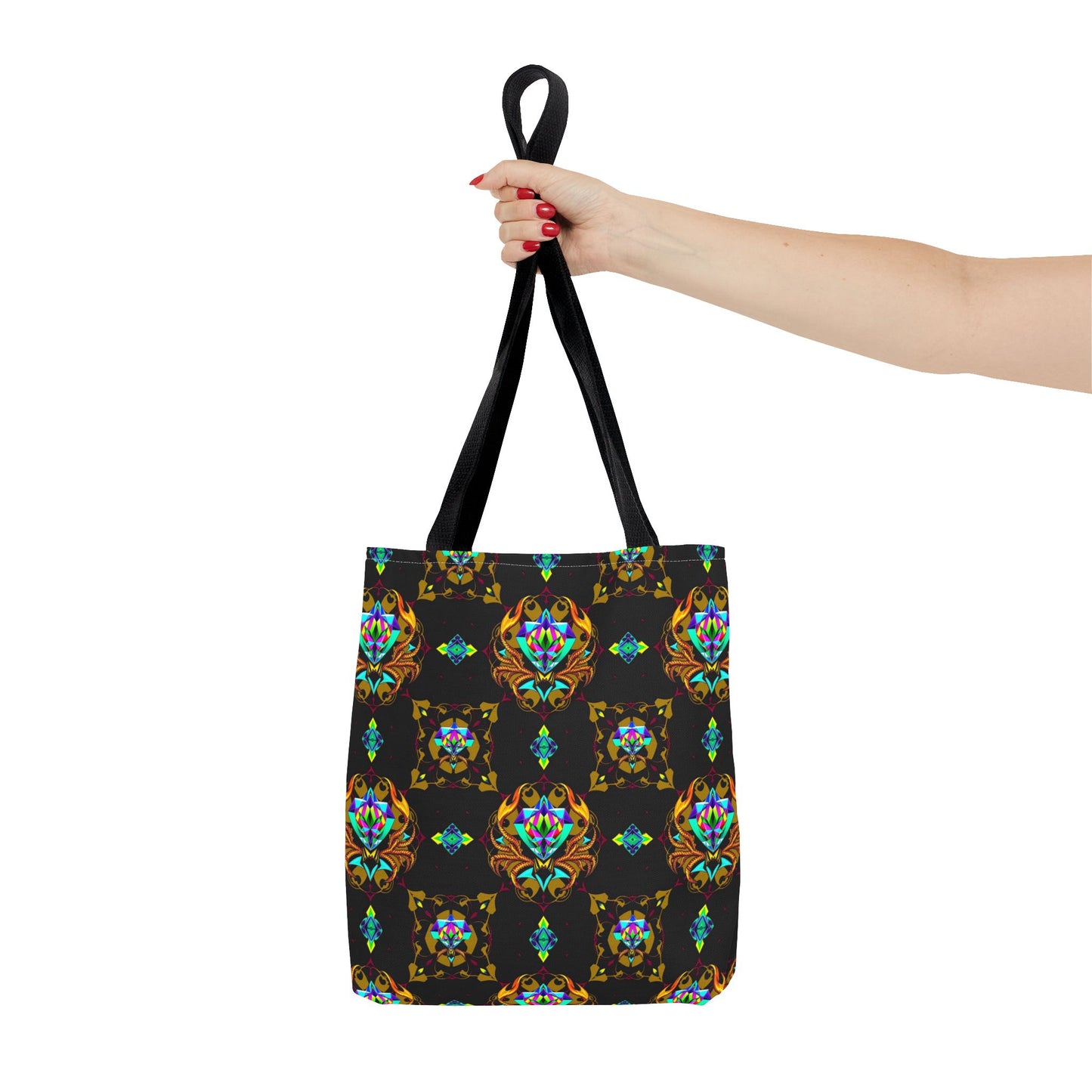 Tote Bag (AOP), Scorpio, Zodiac, Jewel Pattern
