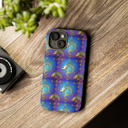 Tough Cases, Pisces, Zodiac v2, Metal Pattern