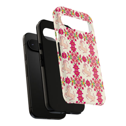 Tough Cases, Capricorn, Zodiac v3, Flower Pattern
