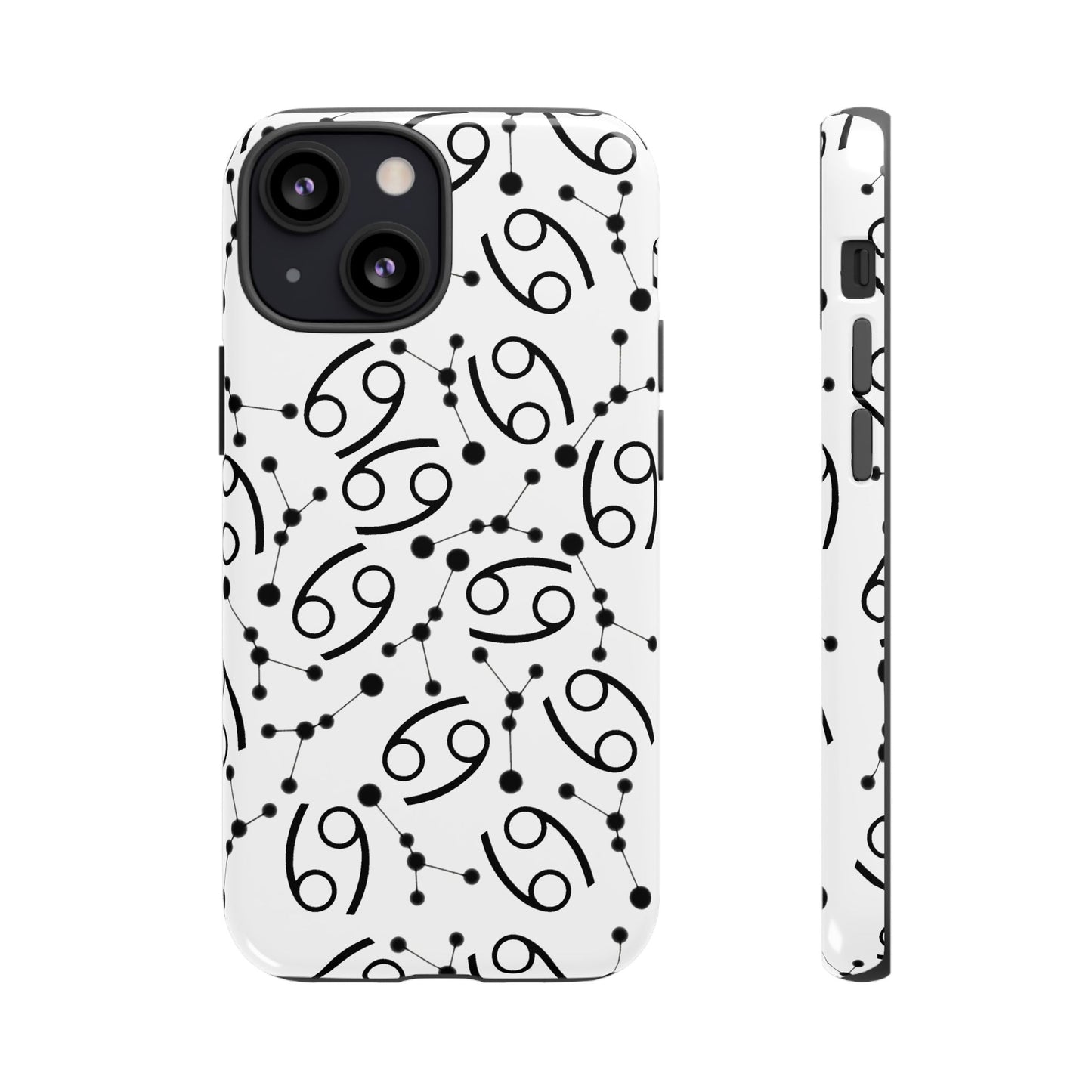 Tough Cases with the Cancer Zodiac sign for iPhone, Samsung Galaxy, and Google Pixel devices