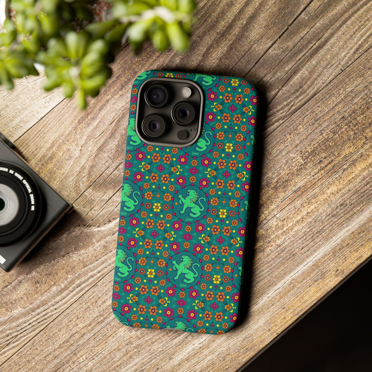 Tough Cases, Leo, Zodiac v3, Flower Pattern