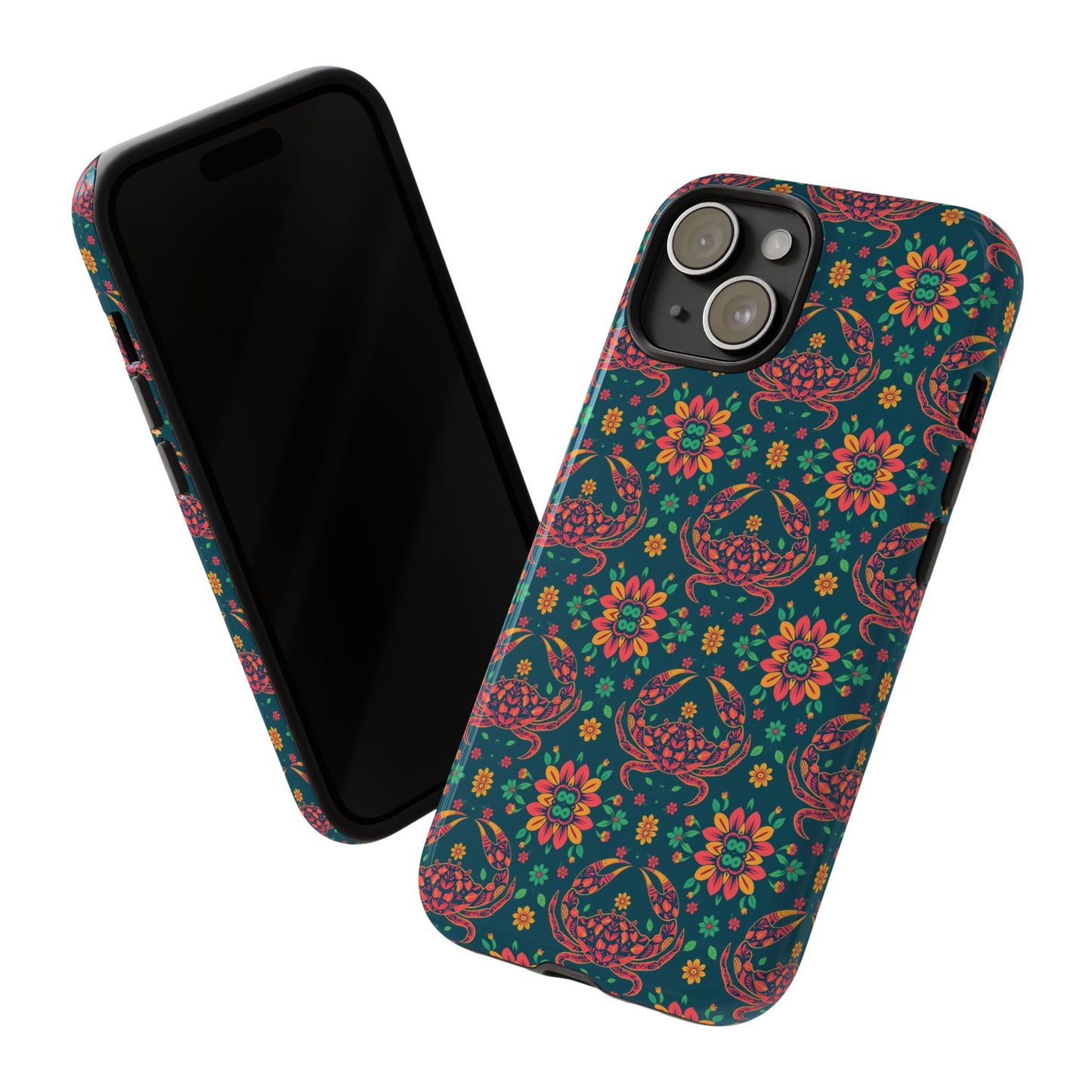 Tough Cases, Cancer, Zodiac v4, Flower Pattern