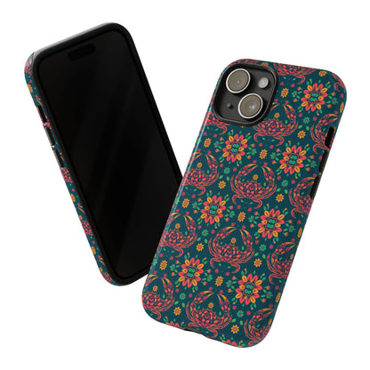 Tough Cases, Cancer, Zodiac v4, Flower Pattern