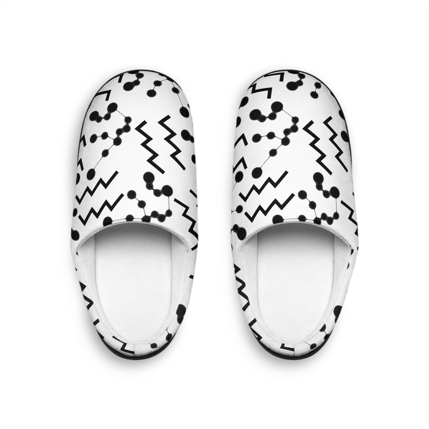 Women's Indoor Slippers, Aquarius Zodiac Sign