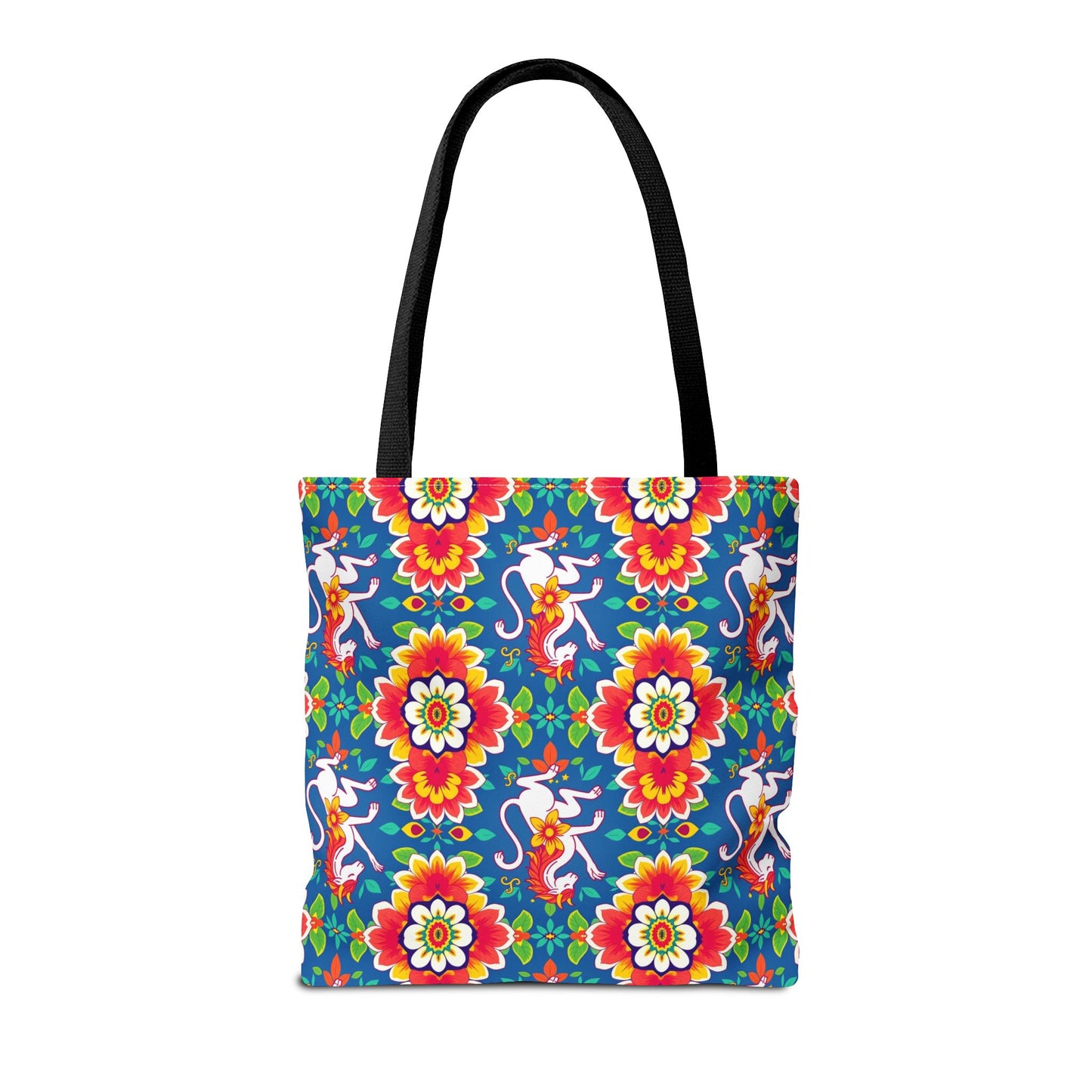 Tote Bag, (AOP), Virgo, Zodiac v2, Flower Pattern
