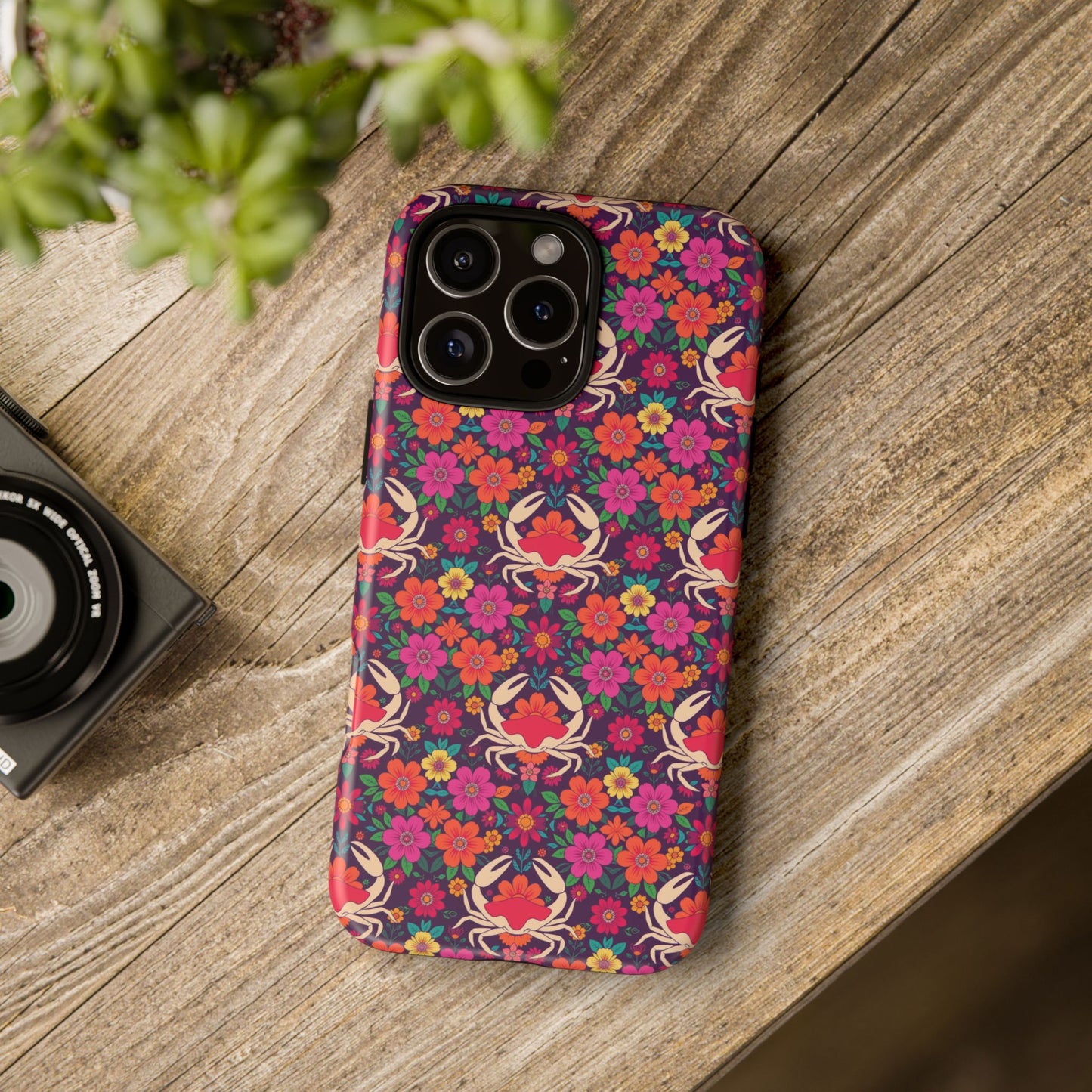 Tough Cases, Cancer, Zodiac v1, Flower Pattern