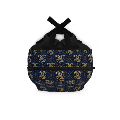 Backpack, Aquarius, Zodiac, Metal Pattern