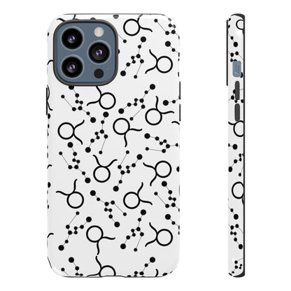 Tough Cases with the Taurus Zodiac sign for iPhone, Samsung Galaxy, and Google Pixel devices