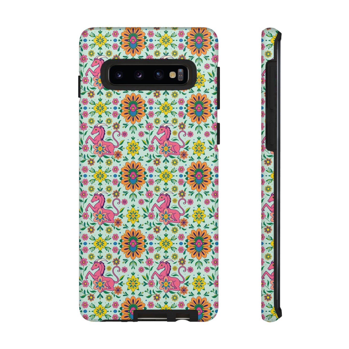 Tough Cases, Aquarius, Zodiac, Flower Pattern