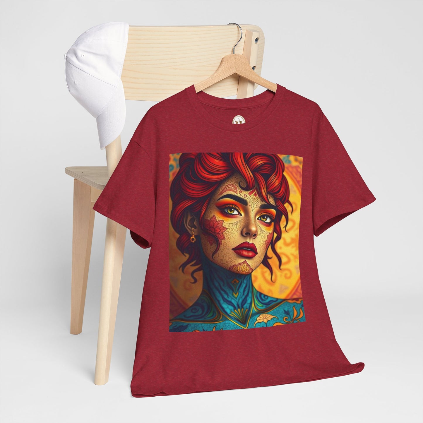Unisex Heavy Cotton T-Shirt, Aquarius, Zodiac, Sexy Art