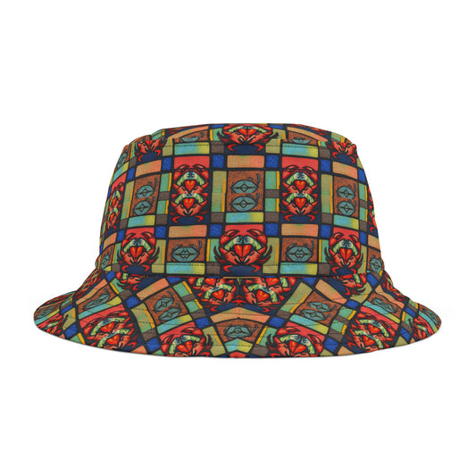 Bucket Hat, (AOP), Cancer, Zodiac, Shape Pattern