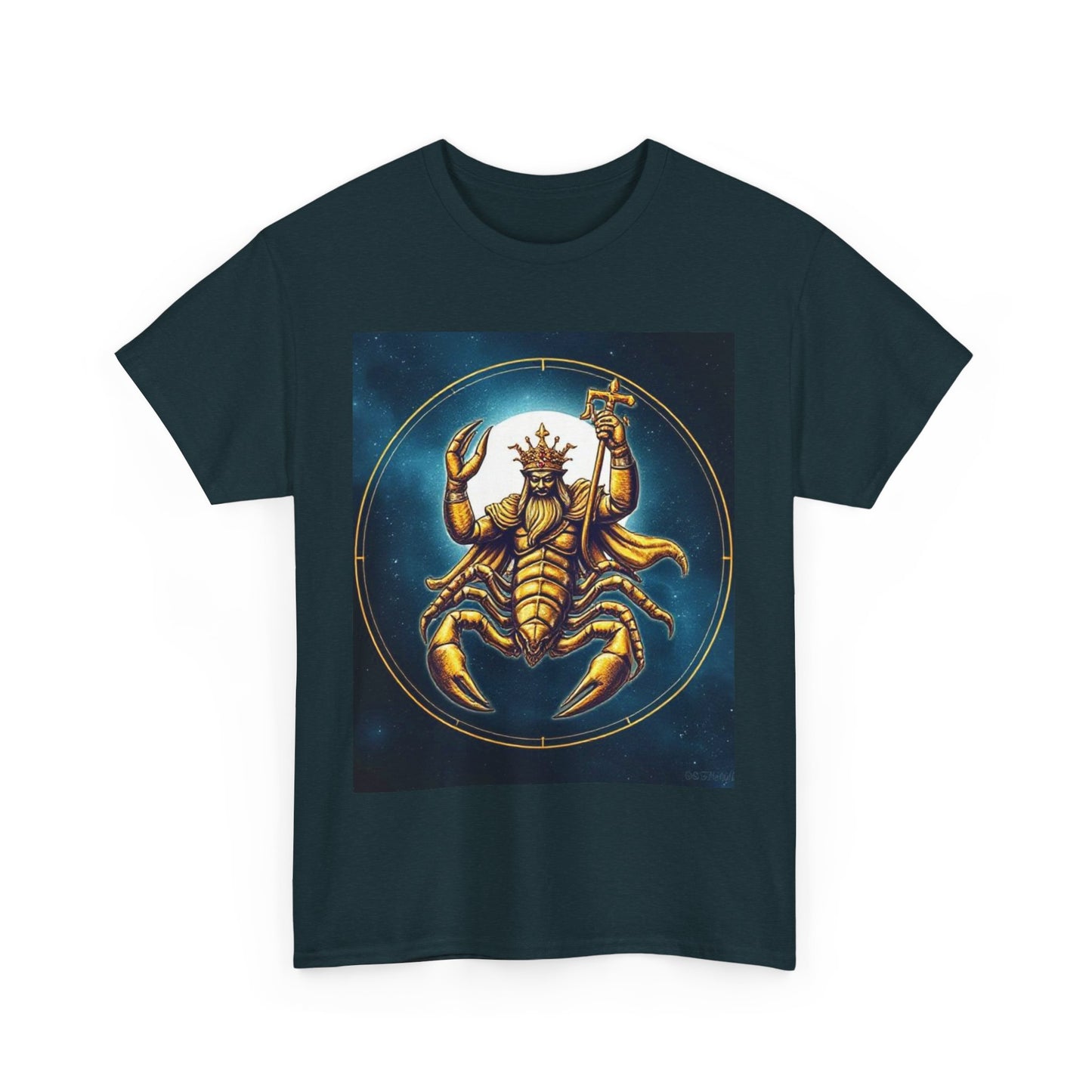 Unisex Heavy Cotton T-Shirt, Moon, Scorpio Zodiac Design