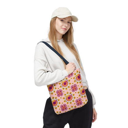 Tote Bag (AOP), Sagittarius, Zodiac, Flower Pattern