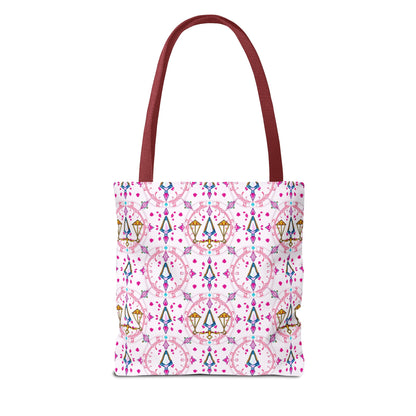 Tote Bag (AOP), Libra, Zodiac, Jewel Pattern