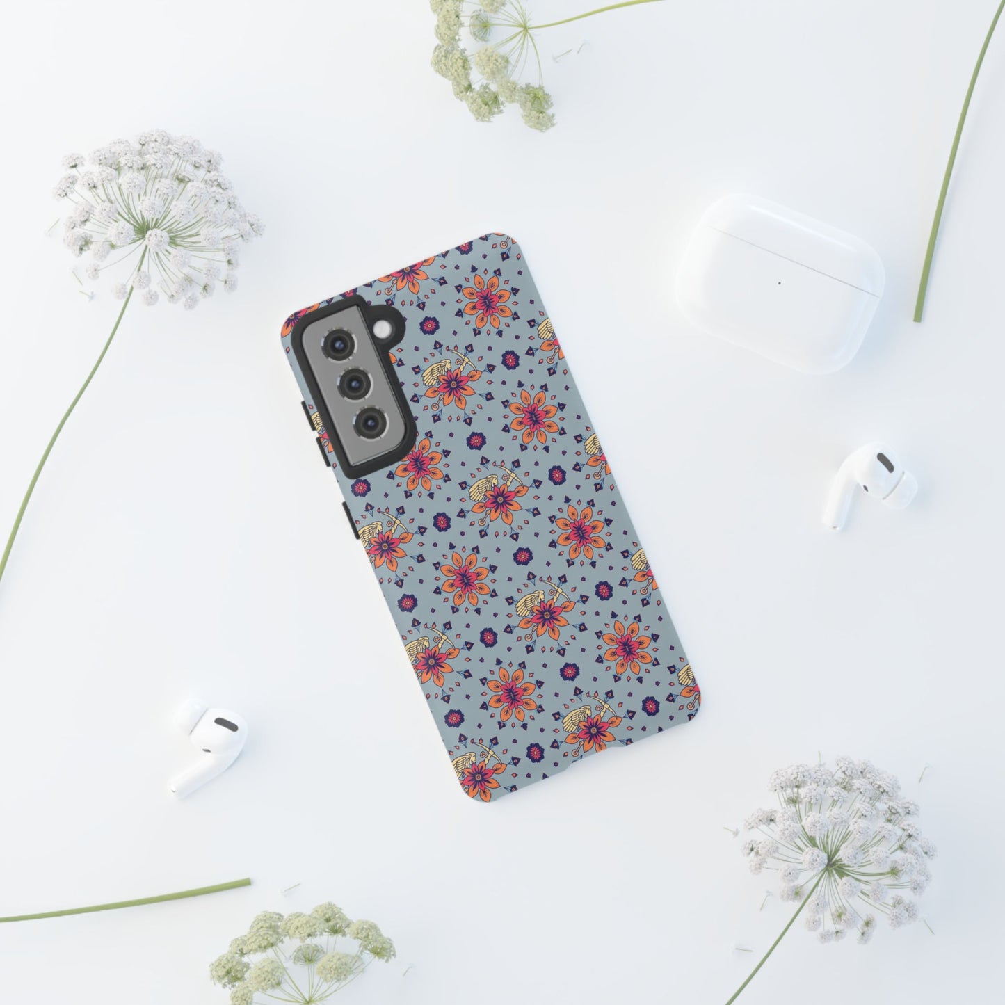 Tough Cases, Sagittarius, Zodiac v3, Flower Pattern
