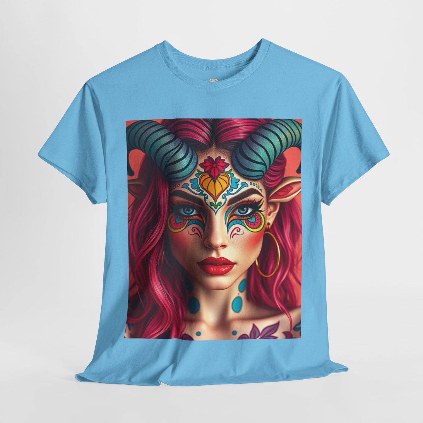 Unisex Heavy Cotton T-Shirt, Taurus, Zodiac, Sexy Art