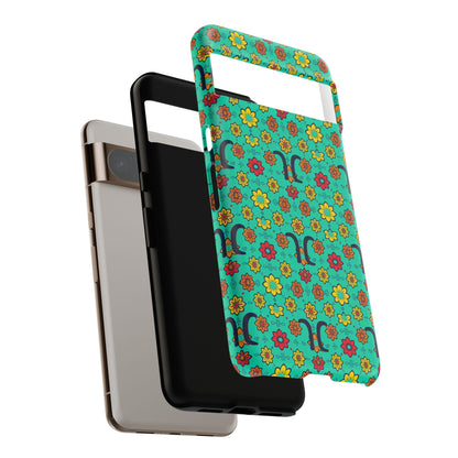 Tough Cases, Aquarius, Zodiac v2, Flower Pattern