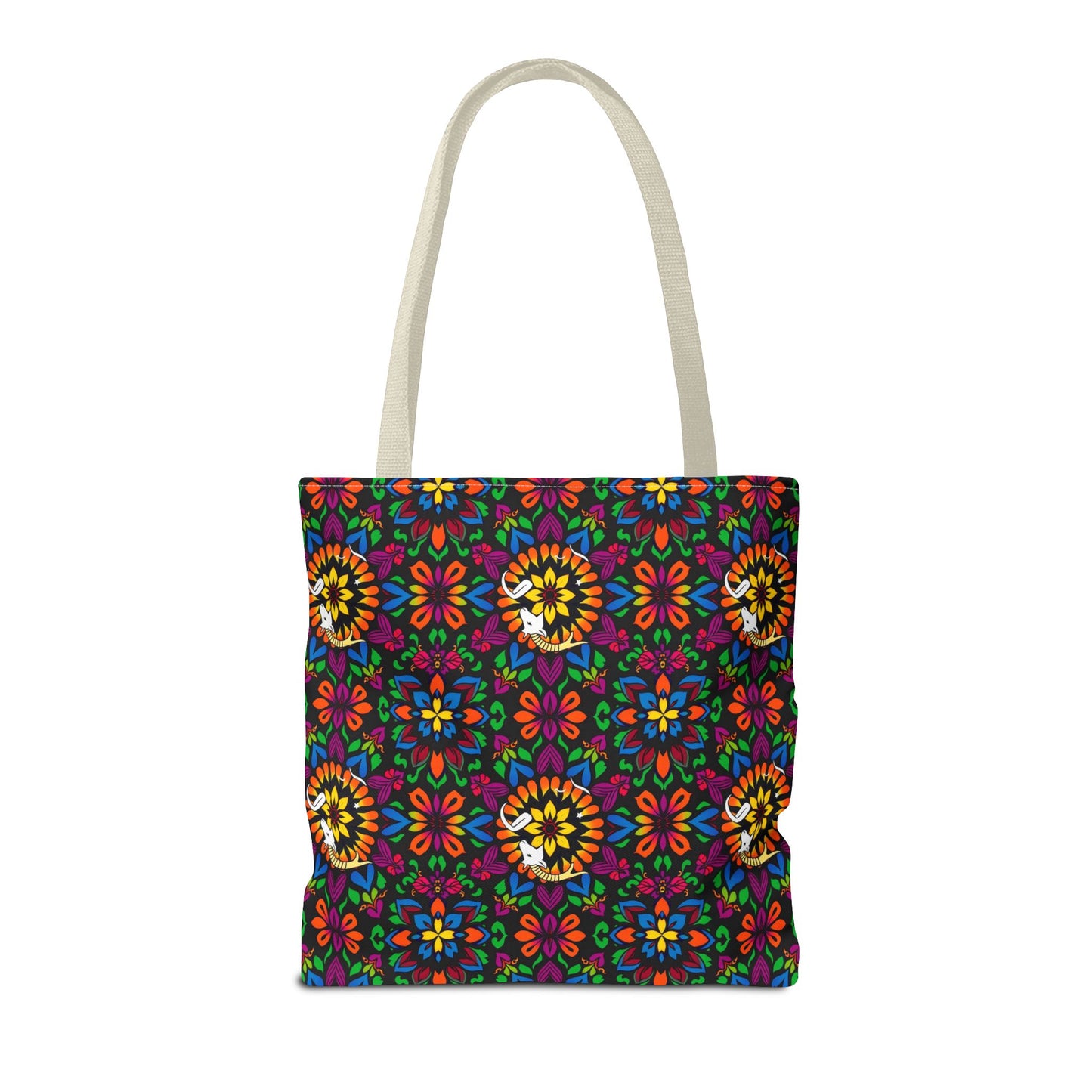 Tote Bag, (AOP), Capricorn, Zodiac v3, Flower Pattern