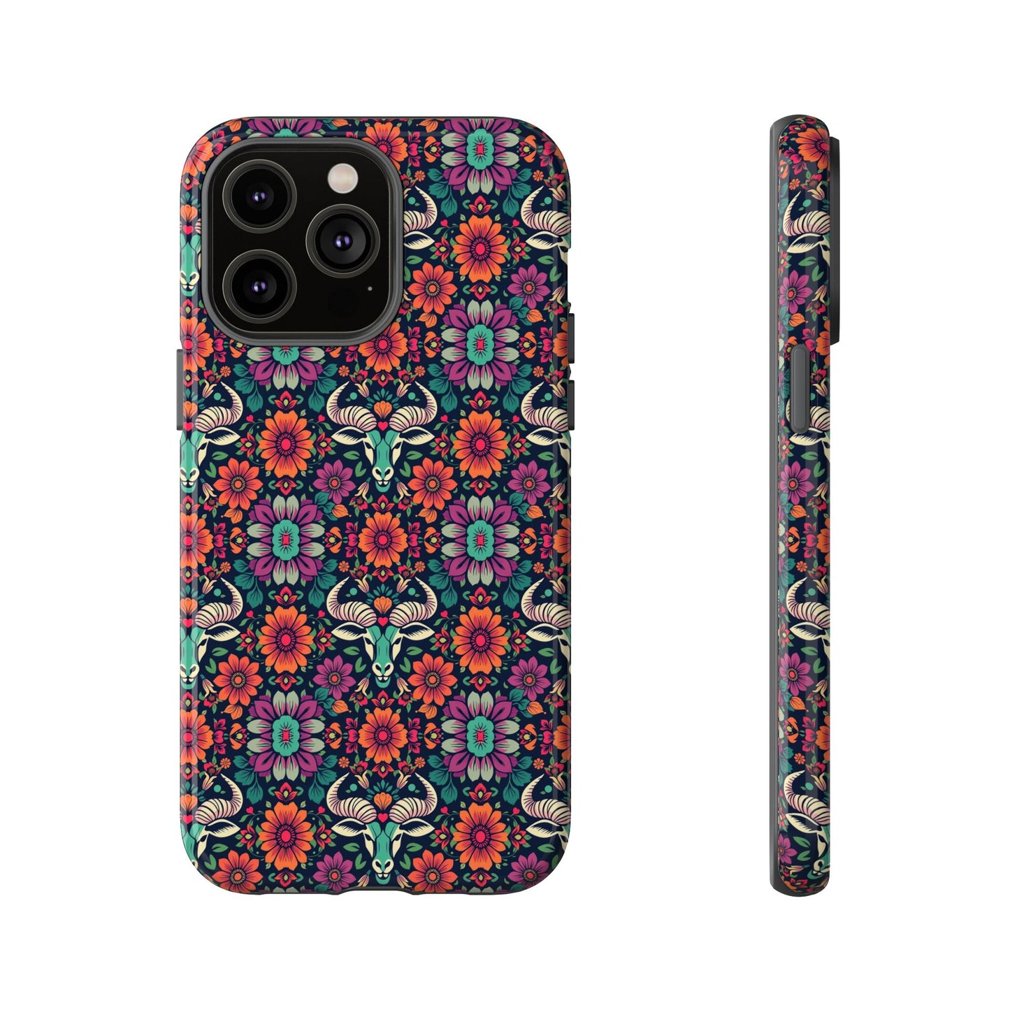 Tough Cases, Taurus, Zodiac v4, Flower Pattern