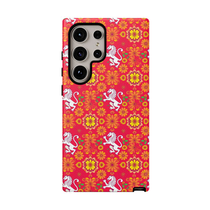 Tough Cases, Leo, Zodiac v4, Flower Pattern