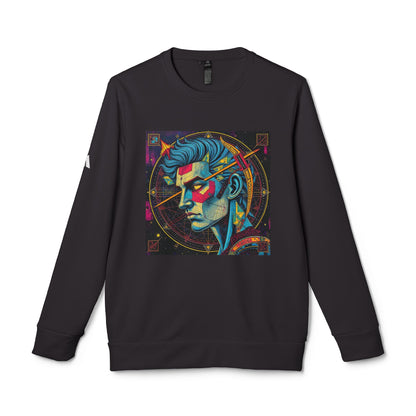 Adidas, Unisex Fleece Crewneck Sweatshirt, Sagittarius, Pop Art, Zodiac