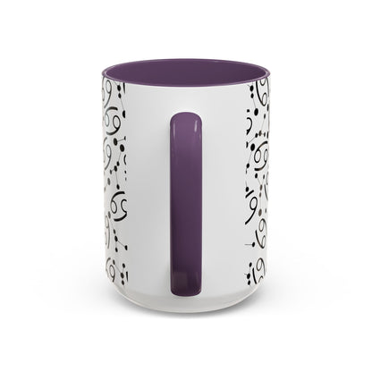 Accent Coffee Mug with the Cancer sign (11, 15oz)