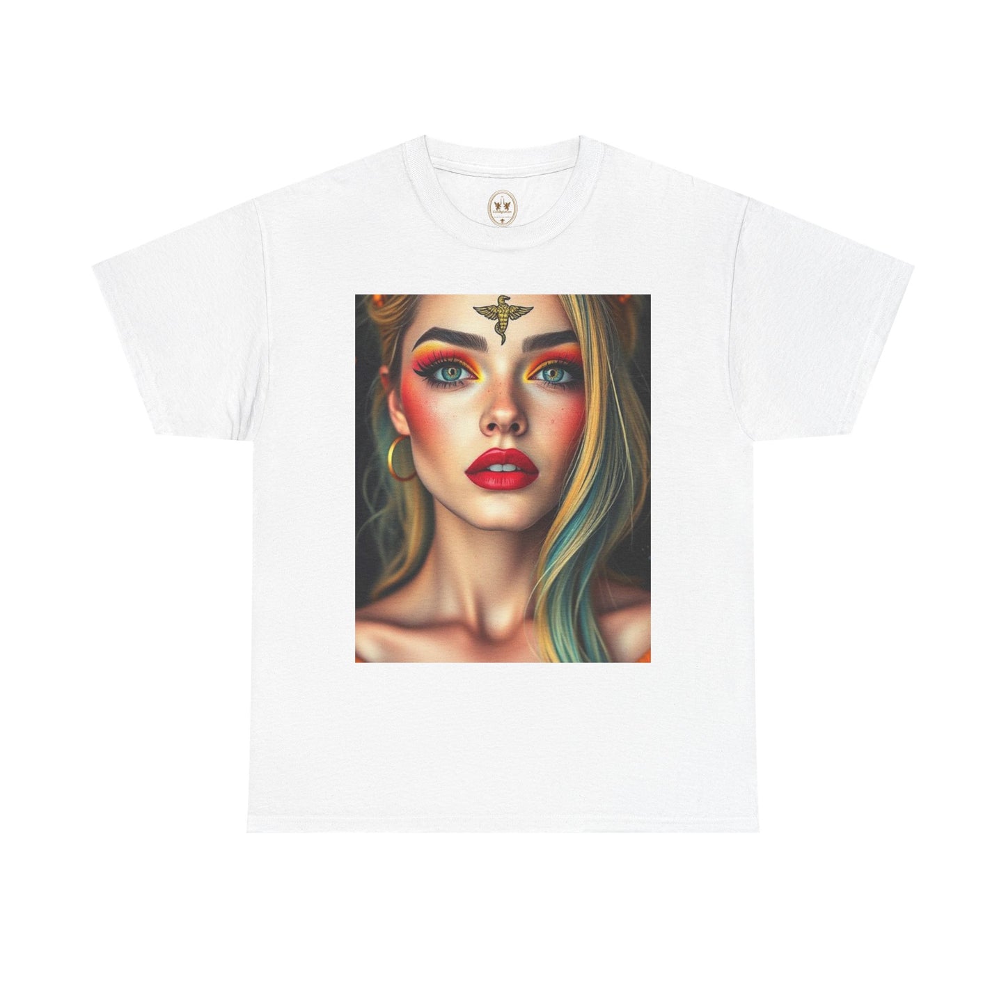 Unisex Heavy Cotton T-Shirt, Virgo, Zodiac, Sexy Art