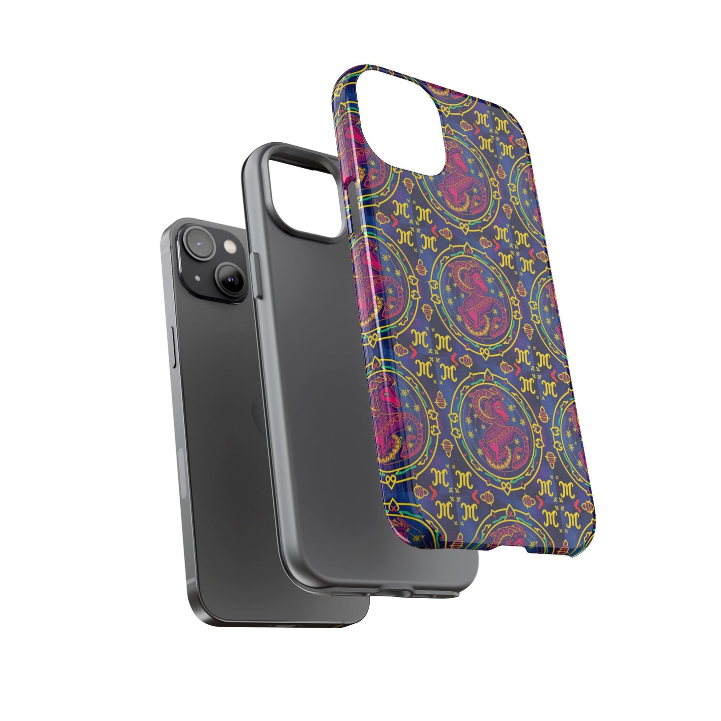 Tough Cases, Capricorn, Zodiac, Metal Pattern